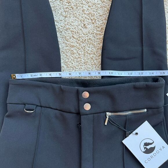 Cordova Val D’Isere soft-shell ski pants Black Waterproof Skinny Pants medium - Picture 2 of 7